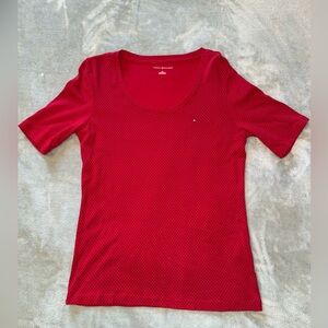 Tommy Hilfiger Women's Scarlet Short Sleeve Tee